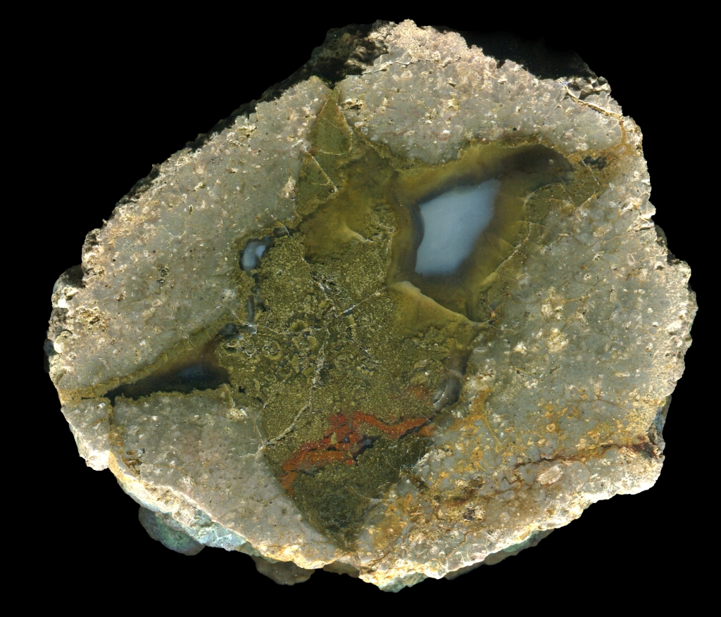 Yellow Jacket Thunderegg with Moss